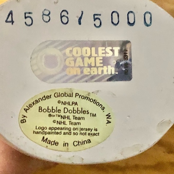 NHL Hand Painted Bobble Head Tie Domi​​​ - Picture 3 of 3